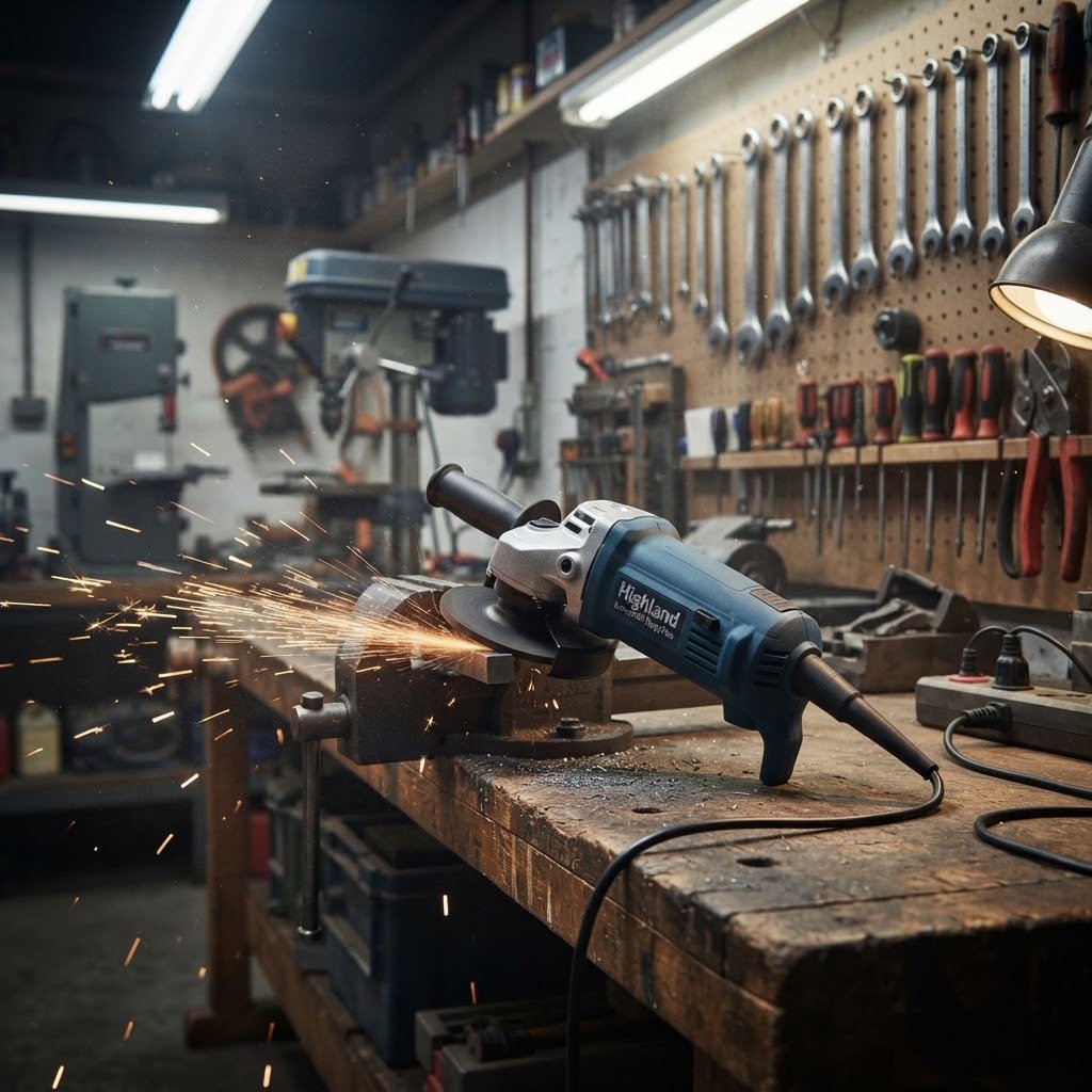 Highland Industrial Supplies Heavy-Duty Angle Grinder - Image 6