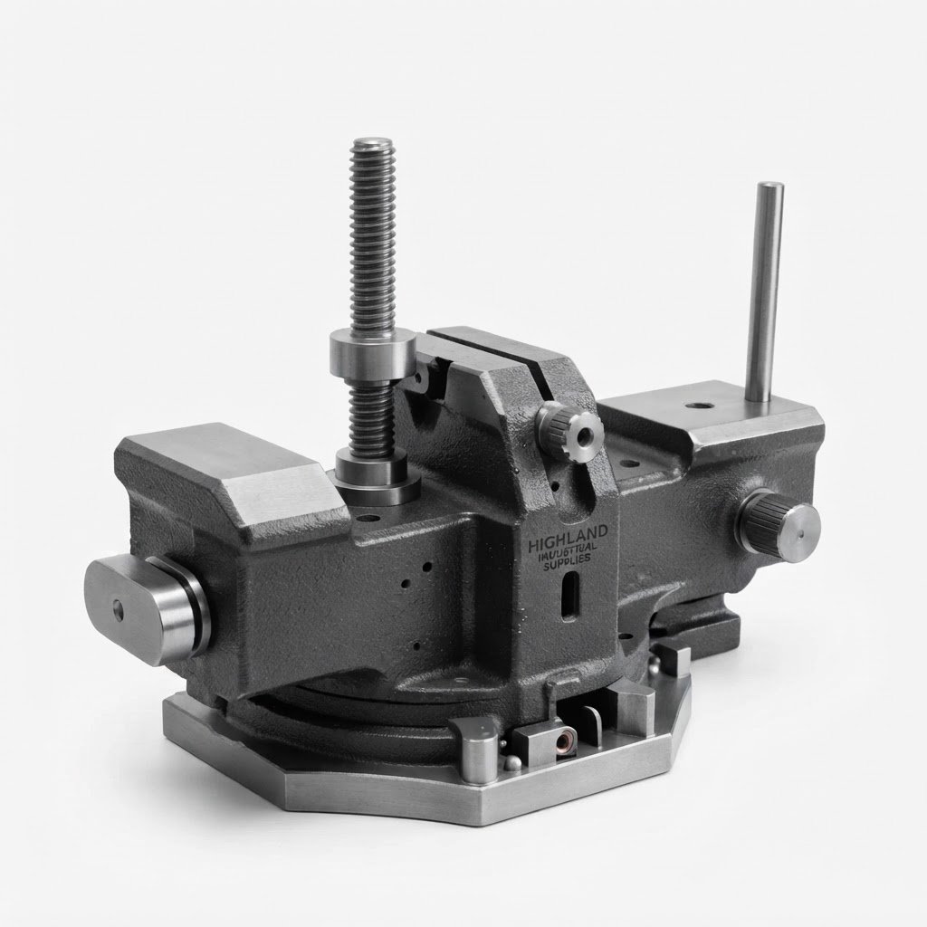 Highland Industrial Supplies.Industrial Workshop Bench Vise - Image 3